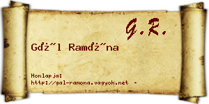 Gál Ramóna névjegykártya